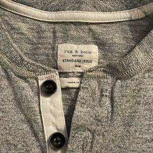 Medium Gray Rag and Bone Long Sleeve Top